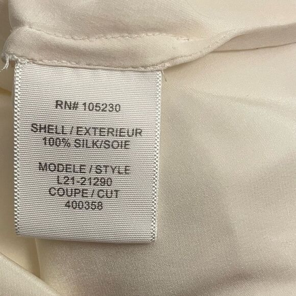 Joie Ivory Silk Blouse Size XS - Picture 4 of 5